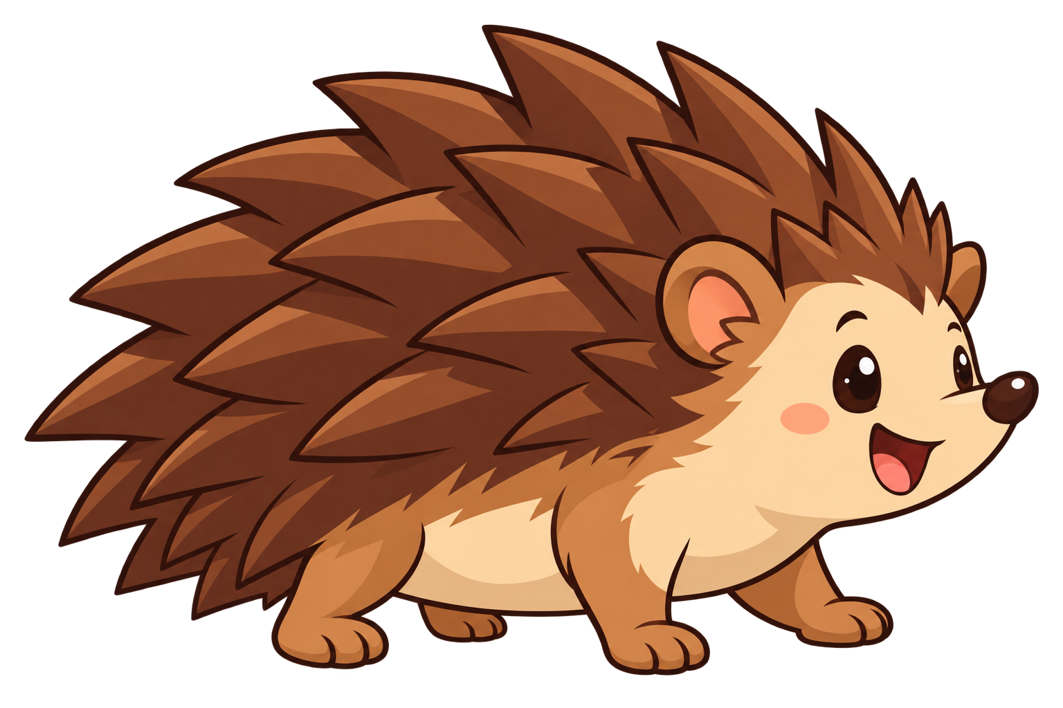 เม่นน้อย ตัวละครจากเกม Little Hedgehog Math